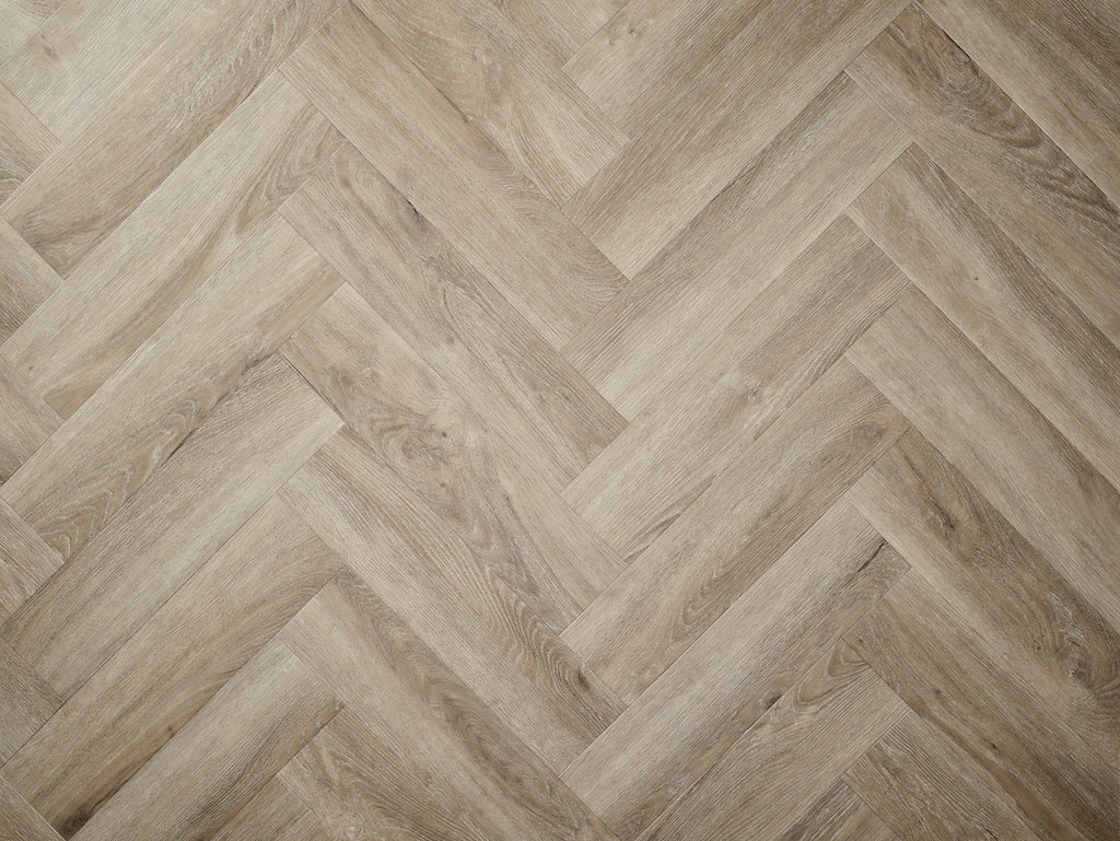 Elements Inspirations LVT Herringbone - Limed Oak EIH03 - 95mm x 380mm