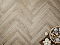 Elements Inspirations LVT Herringbone - Limed Oak EIH03 - 95mm x 380mm