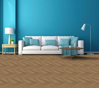 Endura Click LVT - Natural Oak Herringbone - 122mm x 610mm