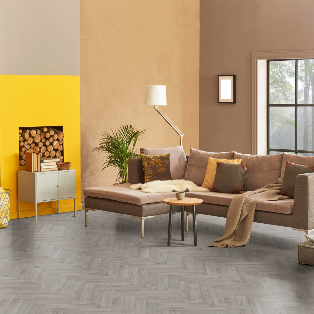 Endura Click LVT - Frozen Oak Herringbone - 122mm x 610mm