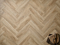 Textures LVT - Weathered Oak Herringbone - 95mm × 380mm