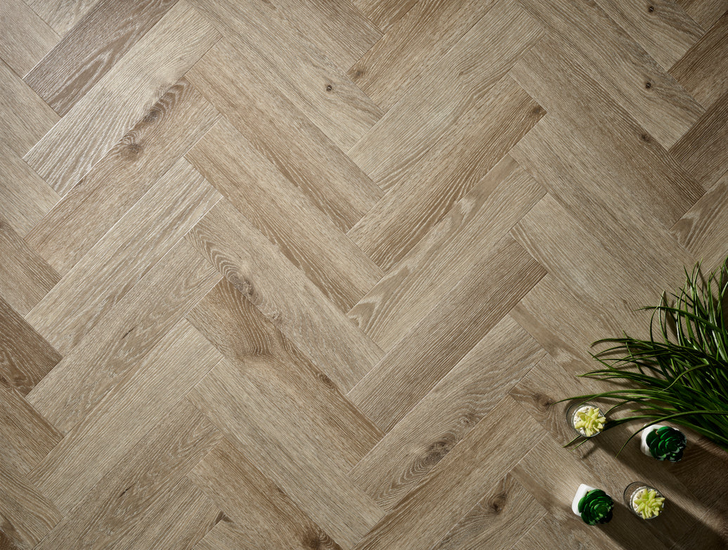 Textures LVT - Ash Herringbone - 95mm × 380mm