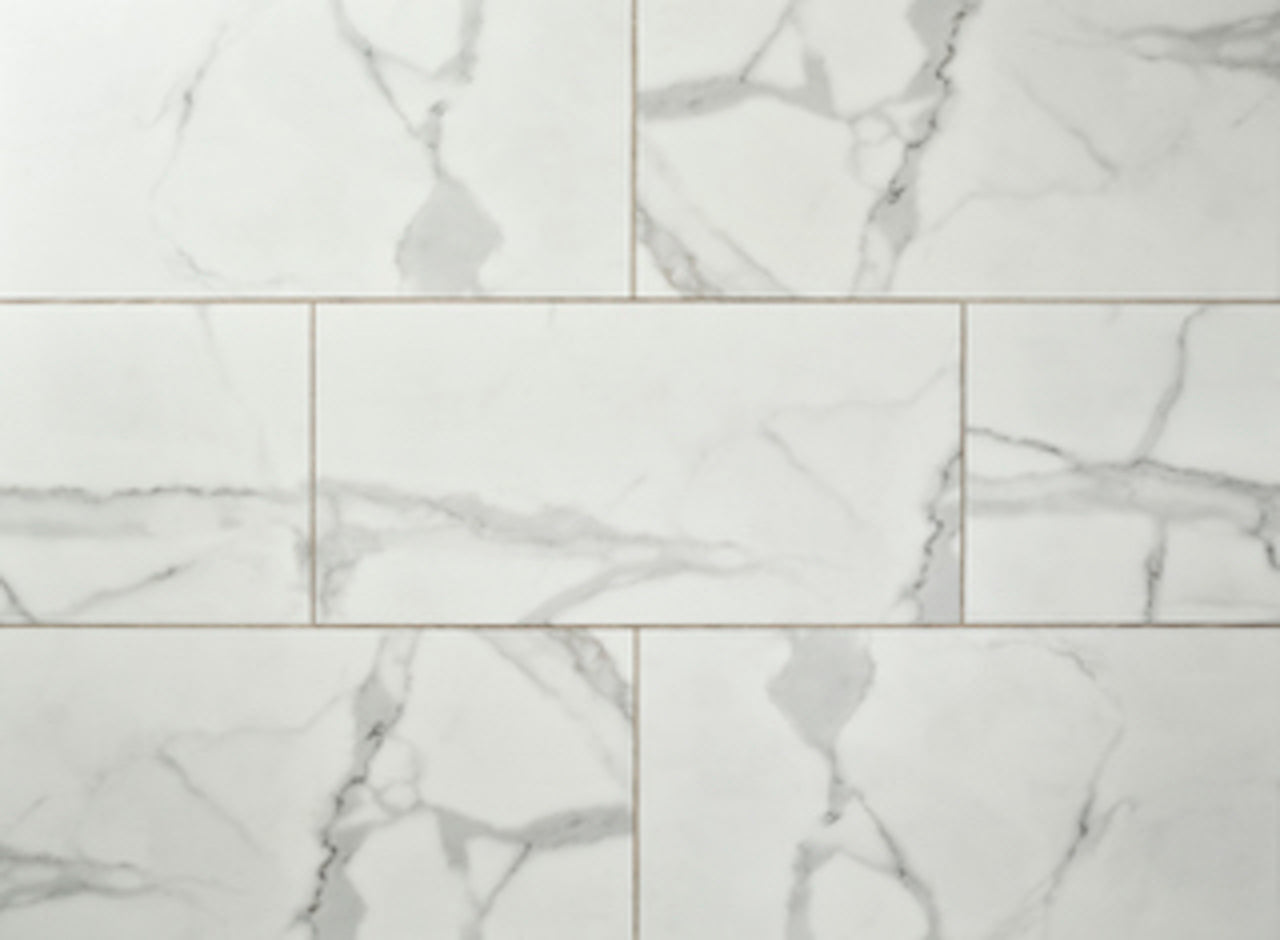 Textures Stone LVT - Carrera White - 304.8mm × 609.6mm