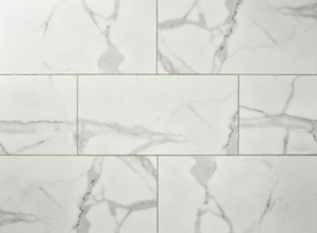 Textures Stone LVT - Carrera White - 304.8mm × 609.6mm