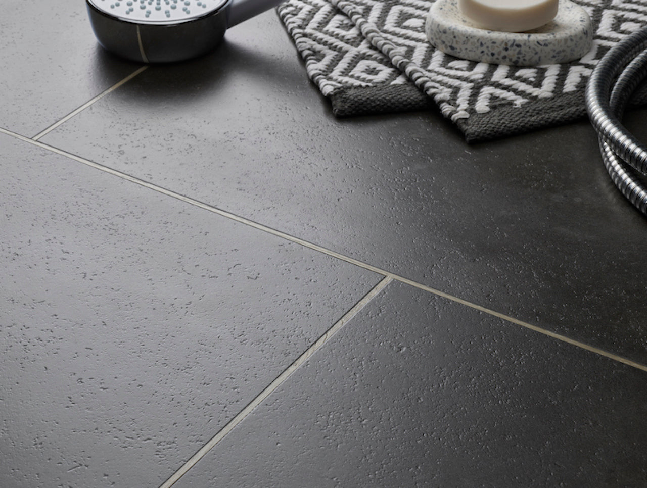 Textures Stone LVT - Dark Slate - 304.8mm × 609.6mm
