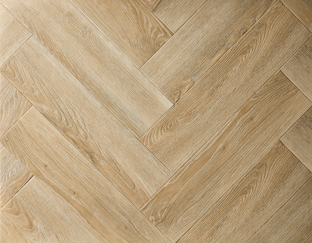 Textures LVT - Washed Oak Herringbone - 95mm × 380mm
